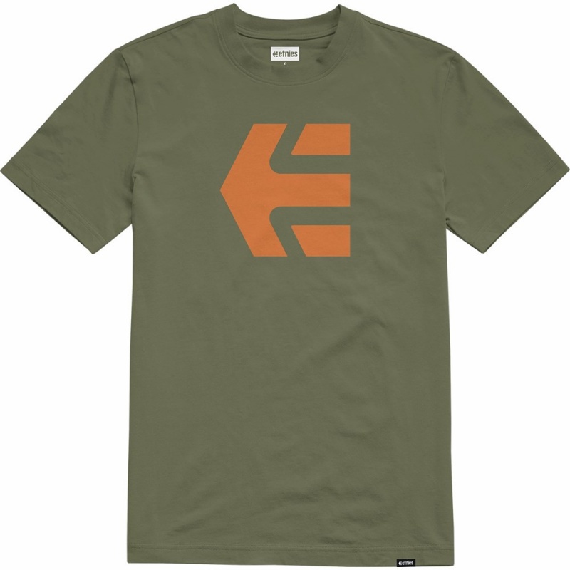 Etnies Icon T-shirts Herren Schwarz | TZXNE1205