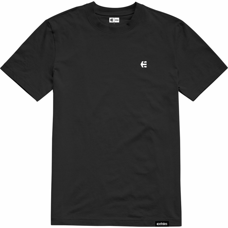 Etnies Team Embroidery T-shirts Herren Schwarz | PNYDL7301